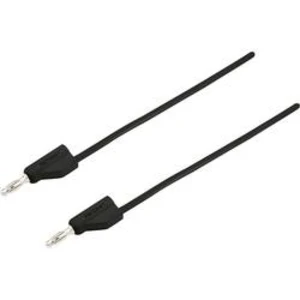 VOLTCRAFT MSB-300 měřicí kabel [lamelová zástrčka 4 mm - lamelová zástrčka 4 mm] černá, 0.50 m