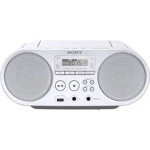 CD-rádio Sony ZS-PS50, AUX, CD, USB, bílá