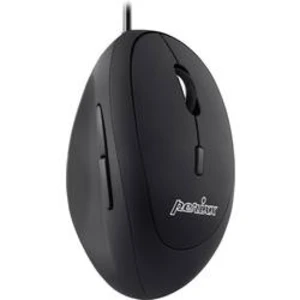 Optická Wi-Fi myš Perixx Perimice-519 11521, ergonomická, černá