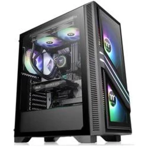 PC skříň midi tower Thermaltake Versa T35 TG RGB, černá