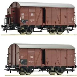 Roco 76012 2ks krytého nákladního vozu DR