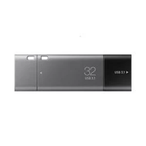 USB flash disk Samsung DUO Plus, 32 GB, USB-C™, USB 3.2 Gen 2 (USB 3.1), černá
