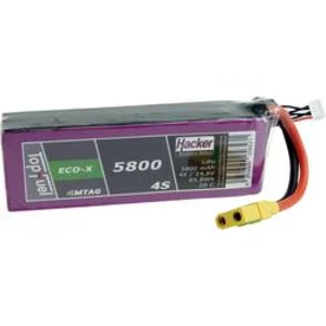 Akupack Li-Pol (modelářství) Hacker 95800431, 14.8 V, 5800 mAh