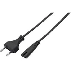 Síťový síťový kabel s napájecí zásuvkou Basetech BT-2336880, 3.00 m, černá