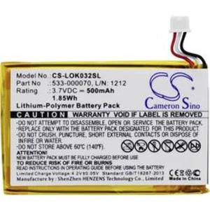 Akumulátor do klávesnice CS Cameron Sino Náhrada za originální akumulátor 533-000070, L/N: 1212 3.7 V 500 mAh