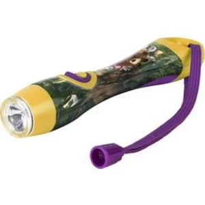 LED kapesní svítilna Energizer Mascha und der Bär E301699800, 6 lm, 38 g, na baterii, žlutá, fialová
