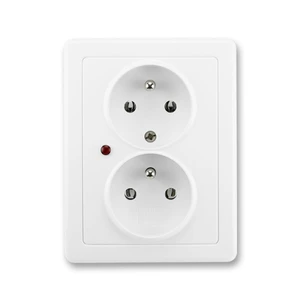 ABB Swing dvojzásuvka jasně bílá 5592G-C02349 B1 s přepěťovou ochranou