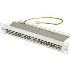 Síťový patch panel Telegärtner J02022A0057, 12 portů, CAT 6A, 1 U
