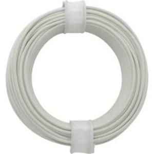 Spojovací drát 1 x 0.20 mm², vnější Ø 0.50 mm, bílá, 10 m