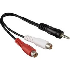 Jack / cinch audio adaptér Hama 00043365, černá
