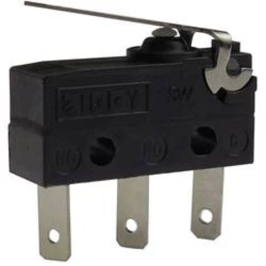 Mikrospínač s páčkou Zippy SW-05S-01B0-Z, 250 V/AC, 6 A, plochý konektor 2.8 mm