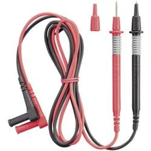 Měřicí kabel banánek 4 mm ⇔ měřící hrot 2 mm Benning, 1 m, černá/červená