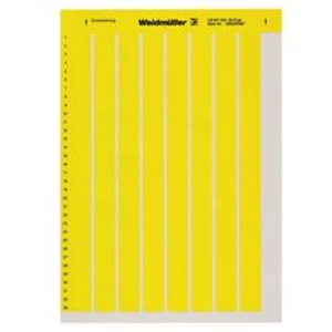 Device markers, Label, 210 x 148 mm, Polyester, PVC-free, Colour: Yellow Weidmüller Počet markerů: 20 LM MT300 210X148 GEMnožství: 10 ks