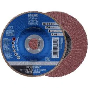 Vějířovitý brusný kotouč PFERD PFF 100 A 40 SG STEELOX/16,0 67604100, Ø 100 mm/