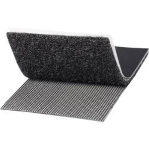 Lepicí pásek se suchým zipem TOOLCRAFT KL50X100SC KL50X100SC, (d x š) 100 mm x 50 mm, černá, 1 pár