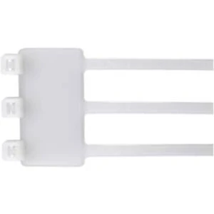 Trojitý stahovací pásek se štítkem HellermannTyton IT50RT-PA66-NA-L1, 205 x 46 x 26.3 mm