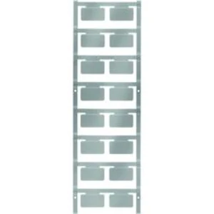 Device markers, MultiCard, 15 x 27 mm, Polyamide 66, Colour: Silver Weidmüller Počet markerů: 80 CC 15/27 MC NEUTRAL SIMnožství: 80 ks