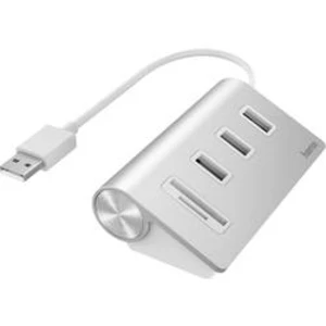 USB 2.0 hub Hama 00200124, 5 portů, antracitová