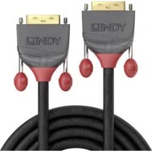 DVI kabel LINDY [1x DVI zástrčka 18+1pólová - 1x DVI zástrčka 18+1pólová] černá 25.00 m