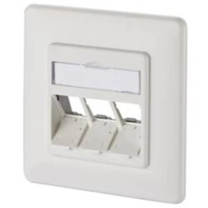Síťová zásuvka pod omítku Metz Connect 130B20D31002KE, nevybavený specifikací, 3 porty, čistě bílá (RAL 9010)