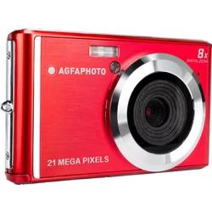 Digitální fotoaparát AgfaPhoto DC5200, 21 Megapixel, červená, stříbrná