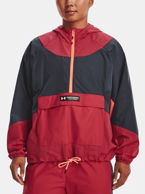 Under Armour Rush Woven Anorak Bunda Červená