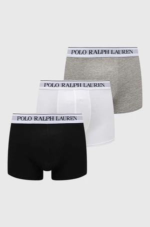 Boxerky Polo Ralph Lauren 3-pack pánské, šedá barva, 714830299