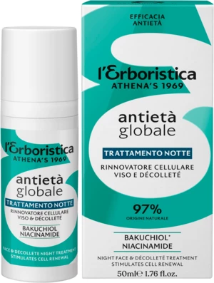 Erboristica Global Anti-Age Noční pleťový krém s rostlinným kolagenem 50 ml