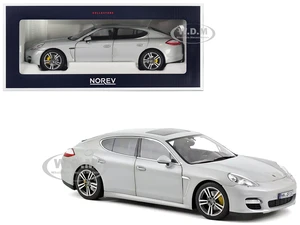 2009 Porsche Panamera Turbo Silver Metallic 1/18 Diecast Model Car by Norev