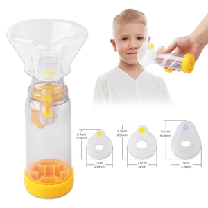 Automizer Asthma Spacer Inhaler Spacer Mist Storage Compressor Aerosol Cabin Nebulizer Tank with Mask Cup for Adult Child Baby