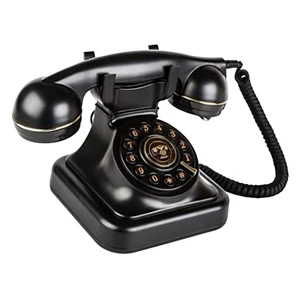 Corded Retro Telephone Old Fashioned Landline Phones Wire Landline for Ornament