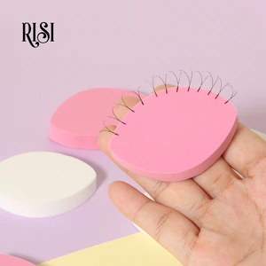 RISI Eyelash Extension Practice Sponge Eye Shaped Training Lash Extension Practice Sponge