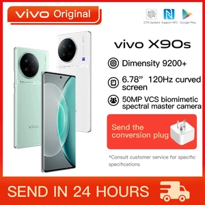 Original VIVO X90s 5G Mobile Phone 6.78 Inch AMOLED Dimensity 9200 Plus Octa Core 120W SuperFlash Charge 50M Triple Camera NFC
