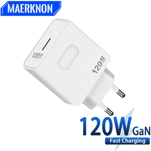 USB Charger GaN 120W Fast Charging High Speed Charger QC 3.0 Universal Mobile Phone Adapter for iPhone Xiaomi Huawei Samsung