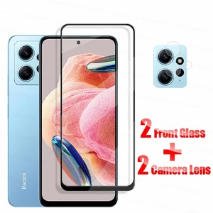 Glass Full Glue For Xiaomi Redmi Note 12 4G Screen Protector Xiaomi Redmi Note 12 Pro 4G 5G Tempered Glass Protective Phone Film