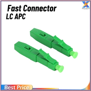 10pcs FTTH LC APC Single Mode Fiber Optic 2.0mm*3.0mm Fast Assembly LC APC Connector Adapter