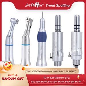 JOY DENTAL Low Speed Handpiece Push Button/Latch Type 2/4 Holes Air Motor Autoclavable 135°C