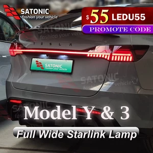 Model Y Full Wide Starlink Rear Led Lamp For Tesla Model Y 2023 2020 2021 2022 Car Accessorries