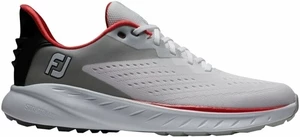Footjoy Flex XP Mens Golf Shoes Alb/Negru/Roșu 42,5