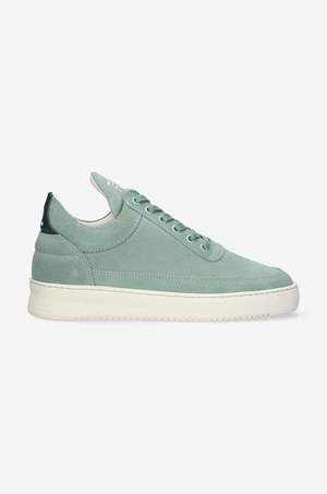 Semišové sneakers boty Filling Pieces Low Top Suede zelená barva, 10122792080