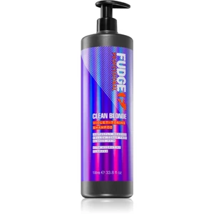 Fudge Care Clean Blonde fialový tónovací šampón pre blond vlasy 1000 ml