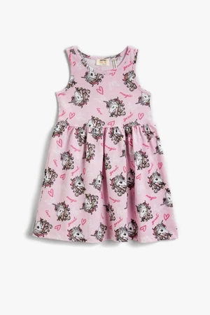 Abito da ragazza Koton 2YKG87821OK/PINK PATTERNED/01F