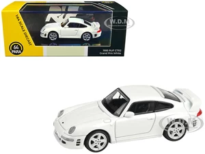 RUF CTR2 Grand Prix White 1/64 Diecast Model Car by Paragon Models