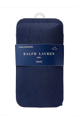 Dětské punčocháče Polo Ralph Lauren 2-pack tmavomodrá barva