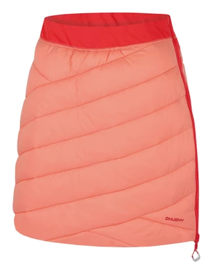 Husky Freez L XL, light orange/red Dámská oboustranná zimní sukně