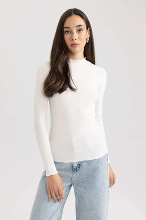 DEFACTO Slim Fit Camisole Half Turtleneck Long Sleeve Tunic