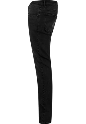 Stretch denim trousers black washed