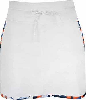 Callaway 17" Abstract Floral Blocked Drawstring Skort Brilliant White M