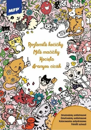 Omalovánky antistresové Roztomilé kočičky