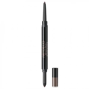 Artdeco Duo tužka na obočí s pěnovým aplikátorem Brow Duo (Powder & Liner) 12 Ebony